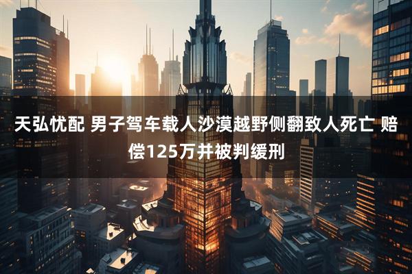 天弘忧配 男子驾车载人沙漠越野侧翻致人死亡 赔偿125万并被判缓刑